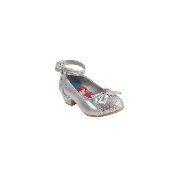 NWT Disney Toddler Girls Princess Ballet Flats 87834374 Silver Gray 7T - Picture 1 of 13